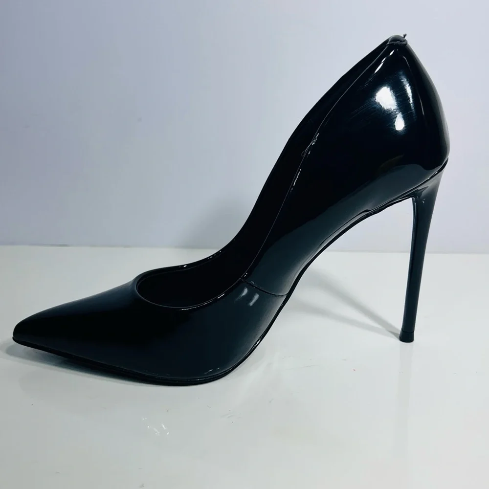 STEVE MADDEN VALANALA BLACK HEELS